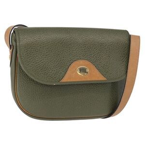 Christian Dior Vintage Leather Green Leather Shoulder Bag Bag